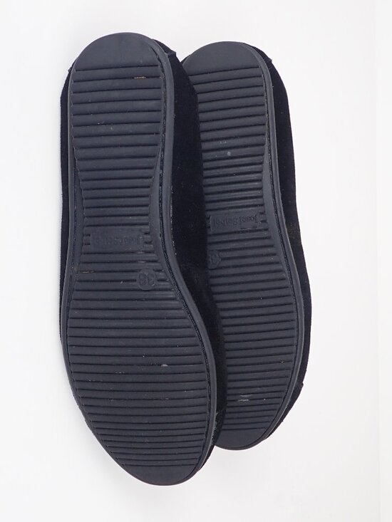 Joseph Seibel Womens 38 US 7/7.5 Pippa Black Suede Comfort Ballet Slip On Flats - Picture 9 of 11